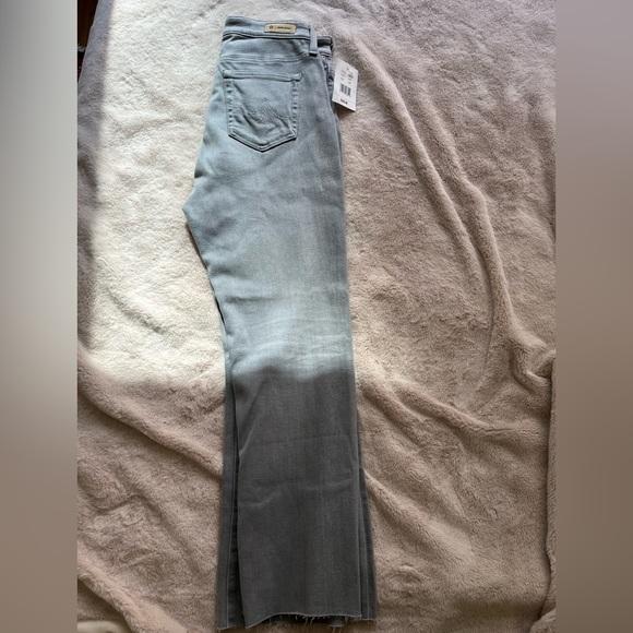 NWT AG Adriano Goldschmied Jeans Farrah Boot Crop Light Blue Grey Size 29 - Picture 10 of 15
